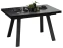 Стол обеденный "Дэкстон" Тип 1 (черный муар/керамика матовая черный мрамор) - Три Я - фото в интернет-магазине Арктика