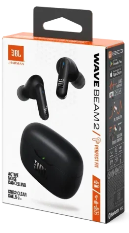 Наушники JBL Wave Beam 2 Black (JBLWBEAM2BLK) TWS - фото в интернет-магазине Арктика