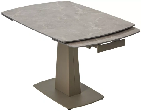 Стол обеденный BALDE 140 (MATT LATTE STONE SOLID CERAMIC/TAUPE) - М-Сити - фото в интернет-магазине Арктика