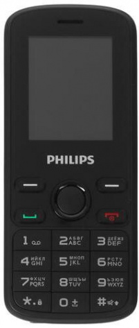 Мобильный телефон Philips Xenium E111 Black - фото в интернет-магазине Арктика