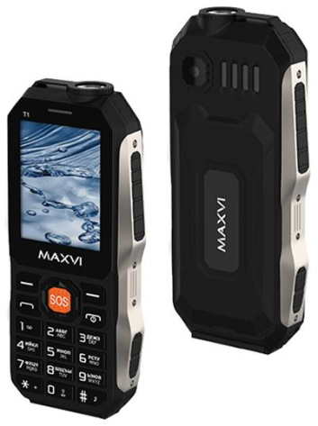 Мобильный телефон Maxvi T1 Black - фото в интернет-магазине Арктика