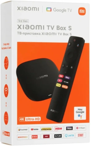 Смарт приставка Xiaomi Mi Box S 3nd Gen MDZ-32-AA 32Gb (PFJ4189RU) - фото в интернет-магазине Арктика