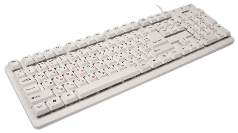Клавиатура Sven 301 Standard (белая) USB - фото в интернет-магазине Арктика