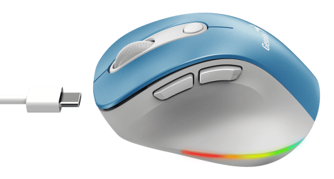 Мышь Genius Ergo 9000S Pro (синяя) - фото в интернет-магазине Арктика