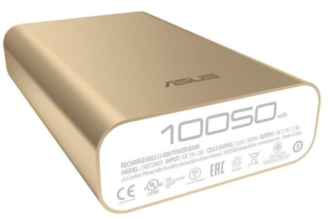 Портативный аккумулятор ASUS ZenPower (90AC00P0-BBT078) (золотистый) 10050 мАч - фото в интернет-магазине Арктика