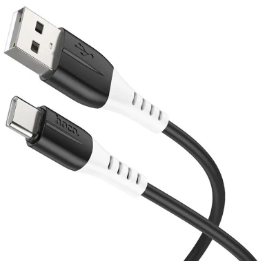 Кабель Hoco X82 Type-C/ 1m/ 3A/ Силикон/ Black (HC-68575) - фото в интернет-магазине Арктика