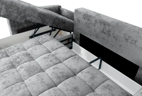 Диван угловой "Бремен" (Тиффани серый) - Мебельград - фото в интернет-магазине Арктика