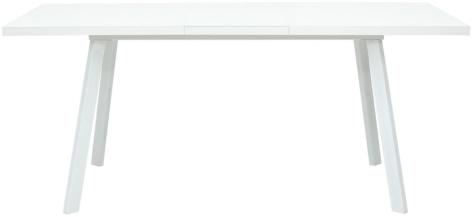 Стол обеденный ФИН 120 (белый стекло/белый) - М-Сити - фото в интернет-магазине Арктика