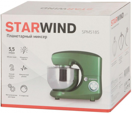 Миксер Starwind SPM5185 зеленый - фото в интернет-магазине Арктика