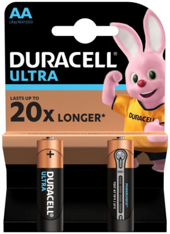 Батарейка Duracell LR6-2BL UltraPower 2 шт - фото в интернет-магазине Арктика