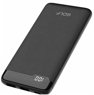 Портативный аккумулятор GOLF LCD21 10000mAh (черный) - фото в интернет-магазине Арктика