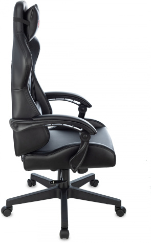 Кресло игровое ZOMBIE GAME Tetra B черный/карбон искуственная кожа - фото в интернет-магазине Арктика