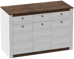 Спальня "Даллас" комод 3 дверн 3 ящ (дуб винтерберг/таксония) - Мебельград - каталог товаров магазина Арктика