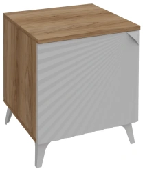 Спальня "Лео" ПМ-388.03.00.000-01 исп.2 тумба левая (Сантьяго софт/Яблоня Беллуно) - ВКДП - каталог товаров магазина Арктика