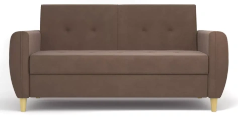 Диван "Лайм" 02 (коричневый велюр) - Столлайн - фото в интернет-магазине Арктика