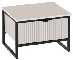 Спальня "Нора" тумба прикроватная с ящ (персидский жемчуг/вереск ромено) - Мебельград - каталог товаров магазина Арктика