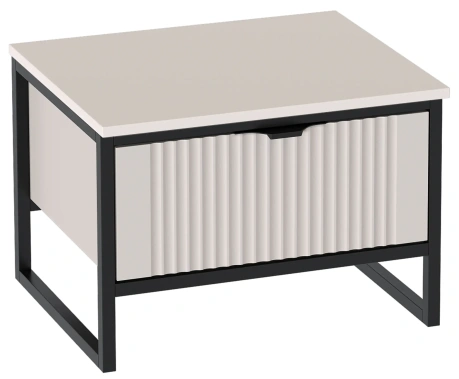 Спальня "Нора" тумба прикроватная с ящ (персидский жемчуг/вереск ромено) - Мебельград - фото в интернет-магазине Арктика