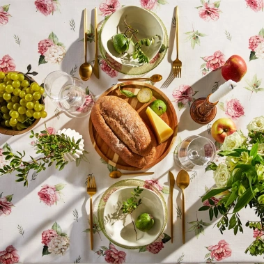 Скатерть Этель Bloom 149х110 см, 100% хл, репс 210 г/м2 10826588 - Сима-ленд - фото в интернет-магазине Арктика