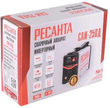 Инверторный сварочный аппарат РЕСАНТА САИ-250Д - фото в интернет-магазине Арктика
