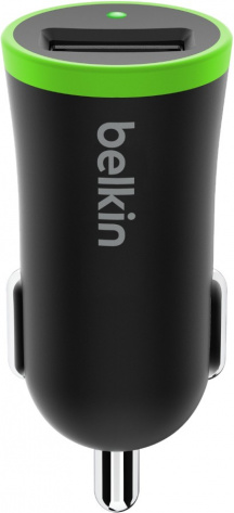 Зарядное устройство авто Belkin F8M887bt04-BLK 2.4 A+Кабель Micro-USB 1.2m Black - фото в интернет-магазине Арктика