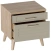 Спальня "Гавана" тумба прикроватная (дуб натуральный светлый/светло-серый софт) - Мебельград - фото в интернет-магазине Арктика