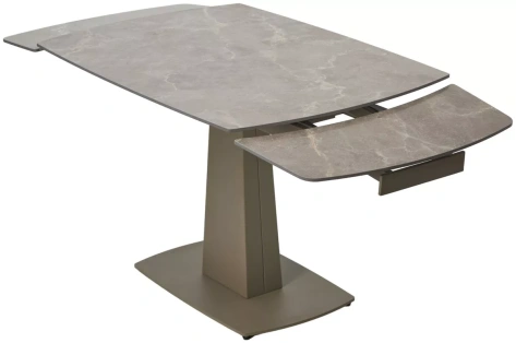 Стол обеденный BALDE 140 (MATT LATTE STONE SOLID CERAMIC/TAUPE) - М-Сити - фото в интернет-магазине Арктика