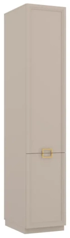 Спальня "Дольче" (ДЛ-210.13_правый) шкаф 1 дверн (кашемир серый) - Ангстрем - фото в интернет-магазине Арктика