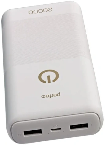 Портативный аккумулятор Perfeo 20000mah SPLASH PF_B4299 (белый) - фото в интернет-магазине Арктика