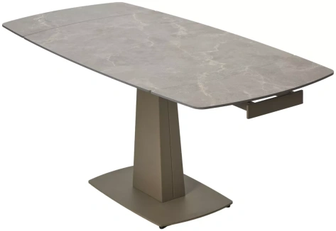 Стол обеденный BALDE 140 (MATT LATTE STONE SOLID CERAMIC/TAUPE) - М-Сити - фото в интернет-магазине Арктика
