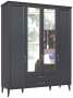 Спальня "Орландо" (ОР-183.06) шкаф для одежды (Серый уголь) - Ангстрем