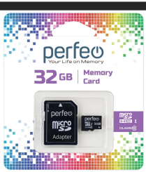 Флеш Perfeo 32Gb microSD class 10 (PF32GMCSH10A) - каталог товаров магазина Арктика