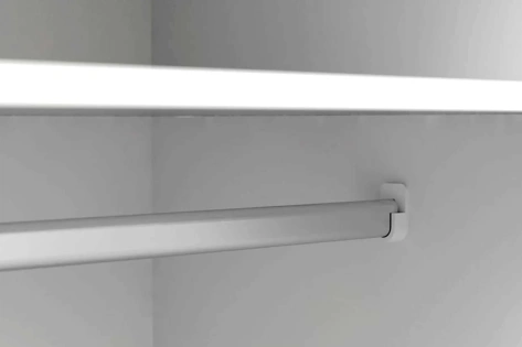 Спальня "Соната" шкаф двухстворчатый (Белый фон/дуб сонома) - Мебельград - фото в интернет-магазине Арктика