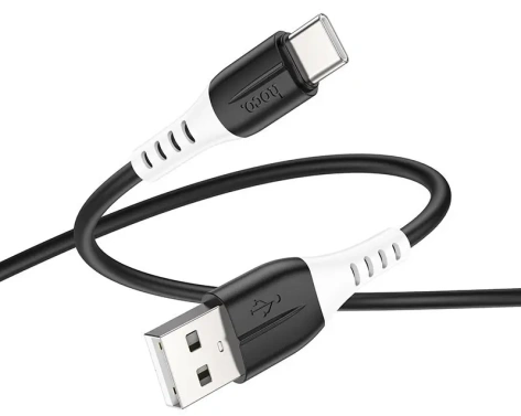 Кабель Hoco X82 Type-C/ 1m/ 3A/ Силикон/ Black (HC-68575) - фото в интернет-магазине Арктика