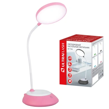 Светильник Camelion Ultraflash UF-744 C14 (розовый) - фото в интернет-магазине Арктика
