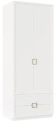 Спальня "Дольче" (ДЛ-200.04) шкаф 2-х дв с ящ (Белый премиум (древесные поры ПП) - Ангстрем - каталог товаров магазина Арктика