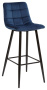 Стул барный LECCO UF910-18 (NAVY BLUE/BLACK) - М-Сити