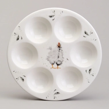 Блюдо "FUNNY HENS" д/яиц 358-2292 18 см - Арти М - фото в интернет-магазине Арктика