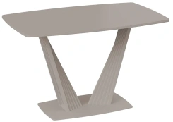 Стол обеденный "Фабио" тип 1 (капучино матовый/стекло матовое капучино) - Три Я - каталог товаров магазина Арктика