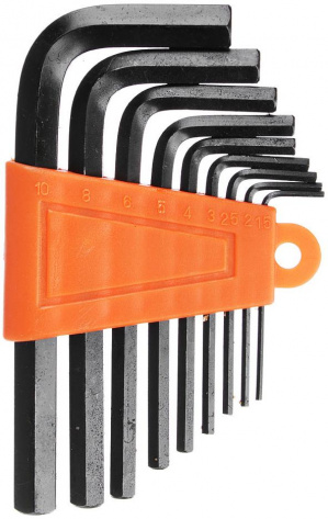 Набор ключей-шестигранников ЕРМАК 1,5-10 мм, 9шт. (011) 657-011 - фото в интернет-магазине Арктика