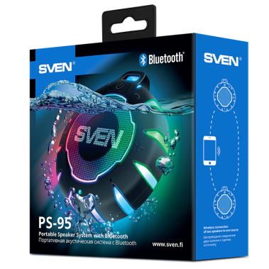 Колонки Sven PS-95 (черные) - фото в интернет-магазине Арктика