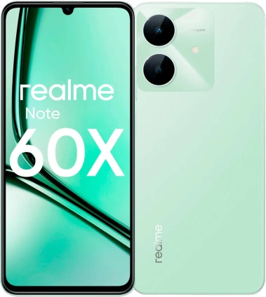 Мобильный телефон Realme Note 60x 4+128Gb Green (RMX3938) - фото в интернет-магазине Арктика