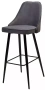 Стул барный NEPAL-BAR (СЕРЫЙ Barkhat 27/ ЧЕРНЫЙ) - М-Сити