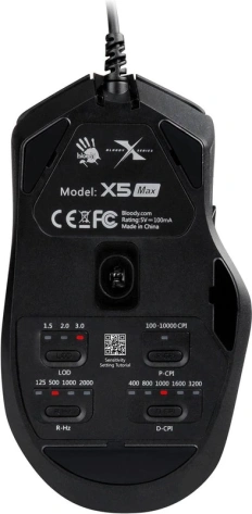 Мышь A4Tech Bloody X5 Max (черная) USB - фото в интернет-магазине Арктика