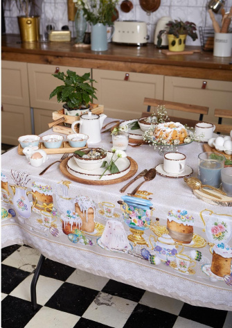 Скатерть "Пасхальные куличи" ПСХ 4778294 110*147 см  - Сима-ленд - фото в интернет-магазине Арктика