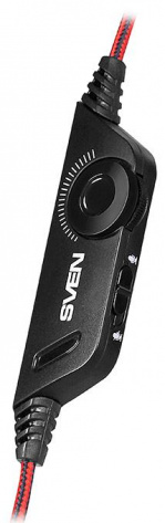 Игровая гарнитура Sven AP-U880MV USB (черно-красная) - фото в интернет-магазине Арктика
