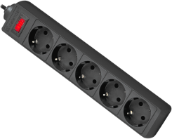 Сетевой фильтр Defender 5p ES / 1.8 м (черный) - каталог товаров магазина Арктика