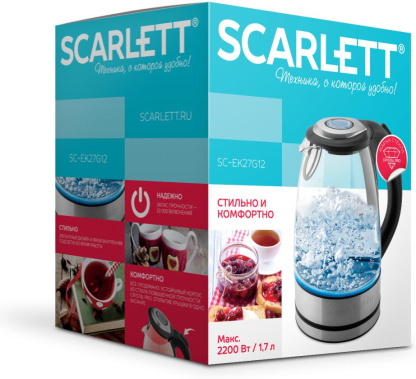 Чайник Scarlett SC-EK27G12 - фото в интернет-магазине Арктика