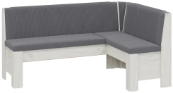 Скамья угловая "Ганновер" (Дуб крафт белый/Микровелюр Linea Grande 83/Connect 83 (серый)) - Три Я - каталог товаров магазина Арктика
