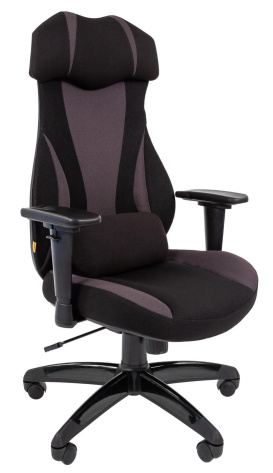 Кресло Chairman game14 (7022218) (черно/серое) - фото в интернет-магазине Арктика