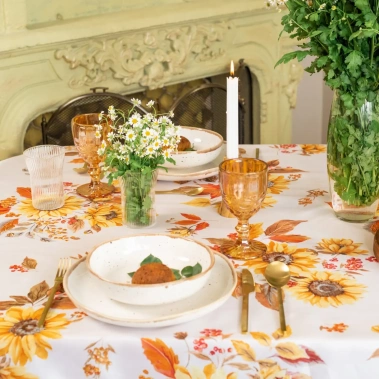 Скатерть Доляна "Подсолнухи" 145х300 см, 100% п/э 10389089 - Сима-ленд - фото в интернет-магазине Арктика